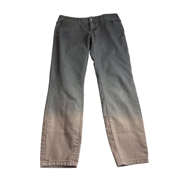 Free People Mid Rise Ankle Skinny Jeans Size 29 Ombre Grey Tan - Picture 1 of 6